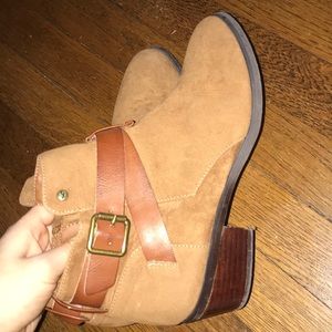 Brown booties